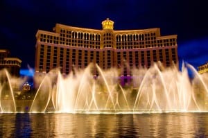 Bellagio - Bellagio Waterfall Show - Las Vegas NV - Nevada - Hotel