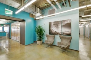 Teal-Wall-Painted-Office-Hallway-Commercial-Real-Estate-Virtual-Tour-Office-Building-Virtual-Tours