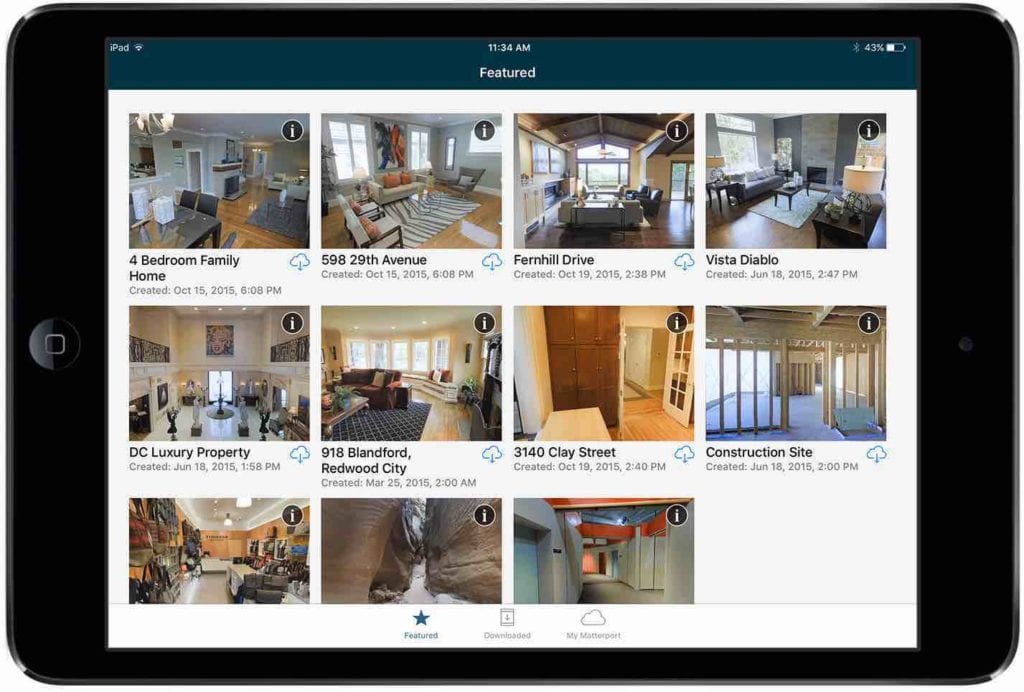 IOS Display Matterport 3D Showcases | 3D Tours | Immersive Virtual Reality 3D Tours